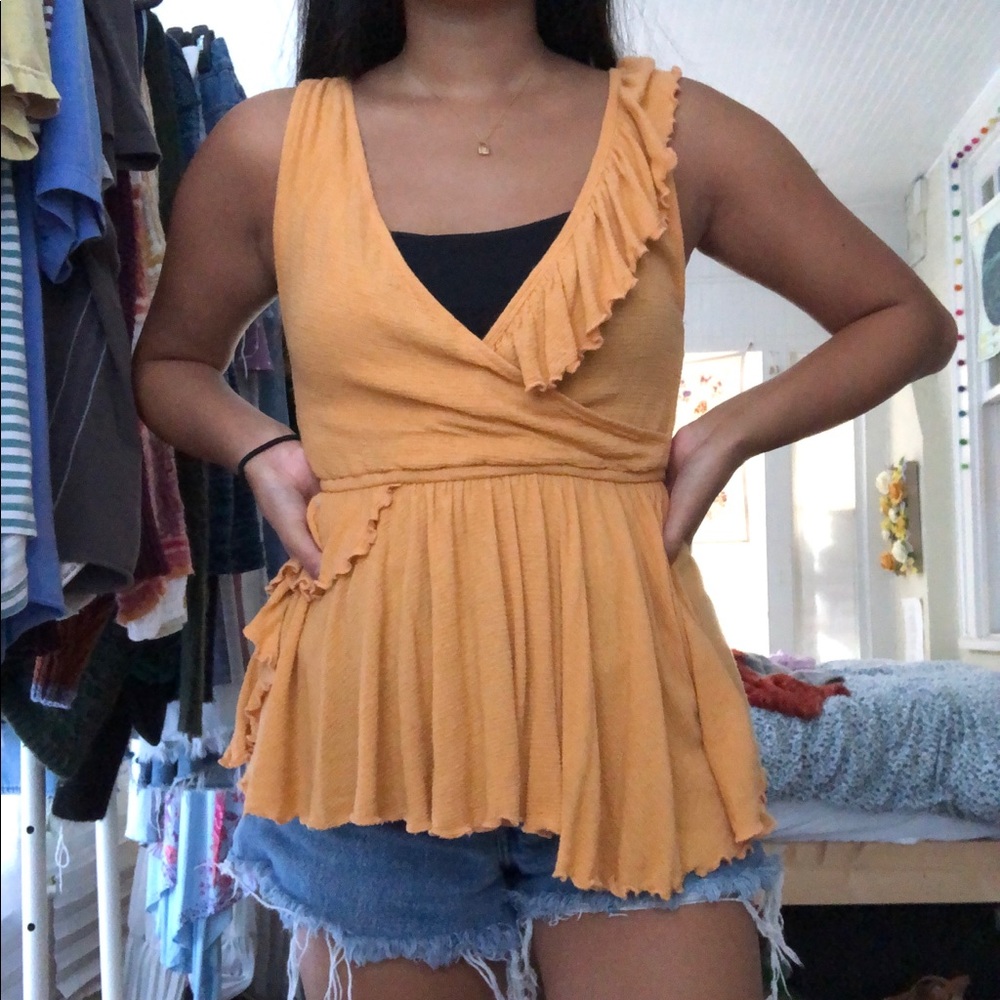 Free People Ruffle Tank Top - Picture 2 of 3